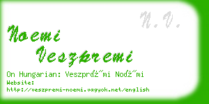 noemi veszpremi business card